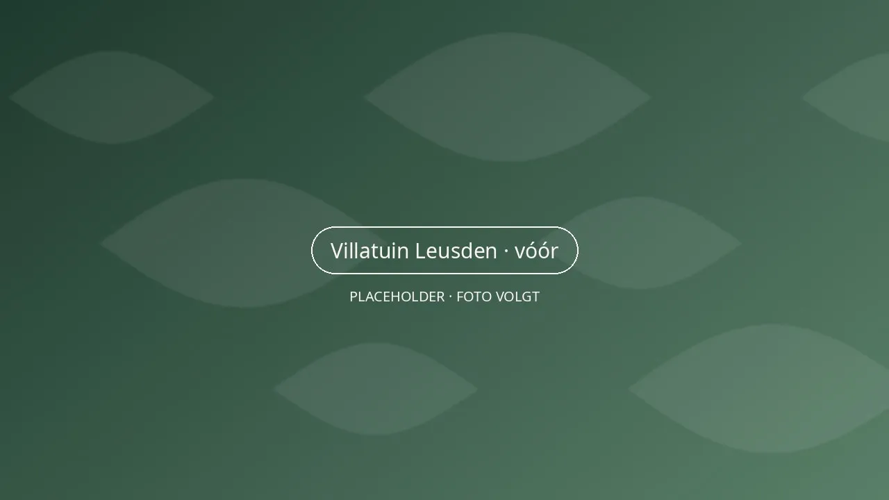 Het perceel in Leusden vóór de aanleg